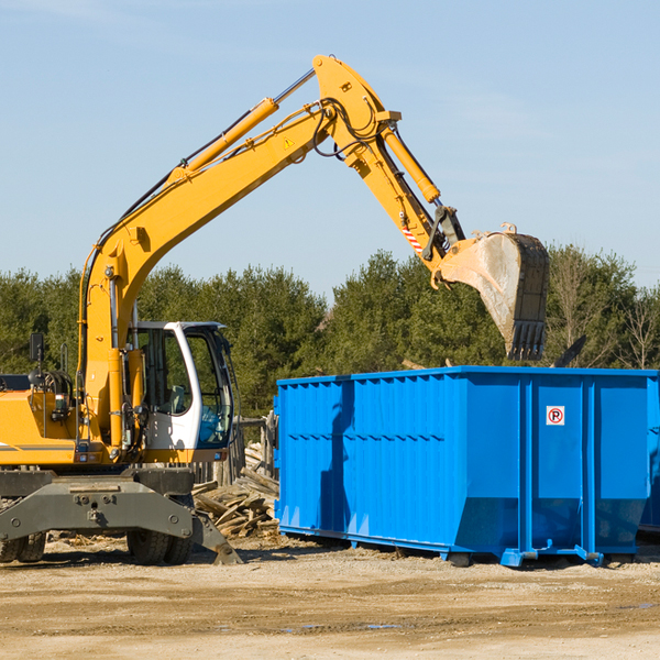 can i choose the location where the residential dumpster will be placed in Belden NE